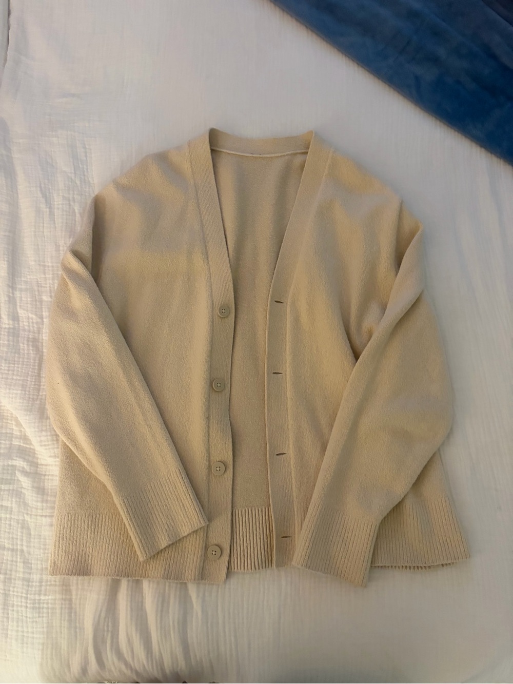 lululemon athletica Cream Button-Front Men's Cardigan